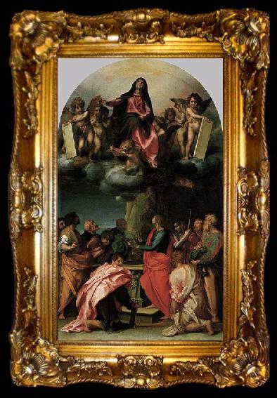 framed  Andrea del Sarto Assumption of the Virgin, ta009-2